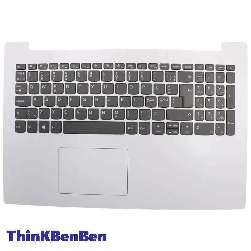 

NDC Nordic Keyboard White Upper Case Palmrest Shell Cover For Lenovo ideapad 330 15 IGM AST IKB 5CB0R16588