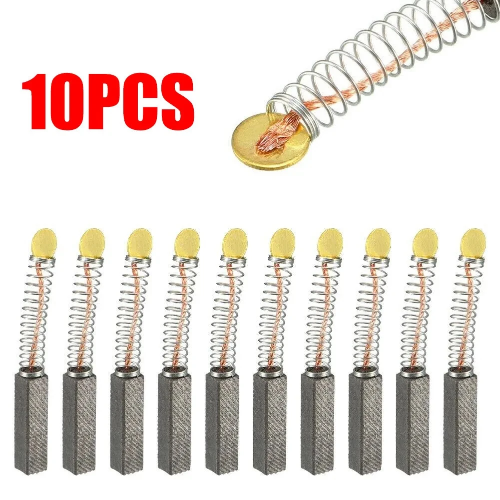 10pcs Carbon Brushes For Electric Motors Circular Saws Drills 20×5×5mm Replacement Parts Motor Carbon Brushes Accessories