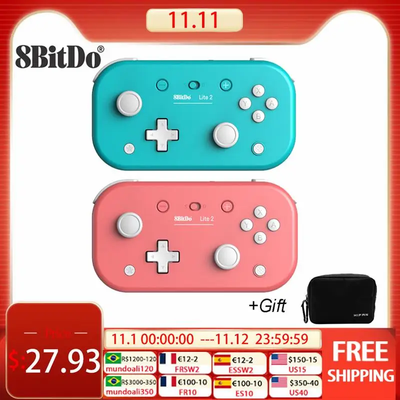 Top 8BitDo Lite 2 Bluetooth Gamepad Wireless Game Controller with Joystick for Nintendo Switch, Lite,OLED, Android and