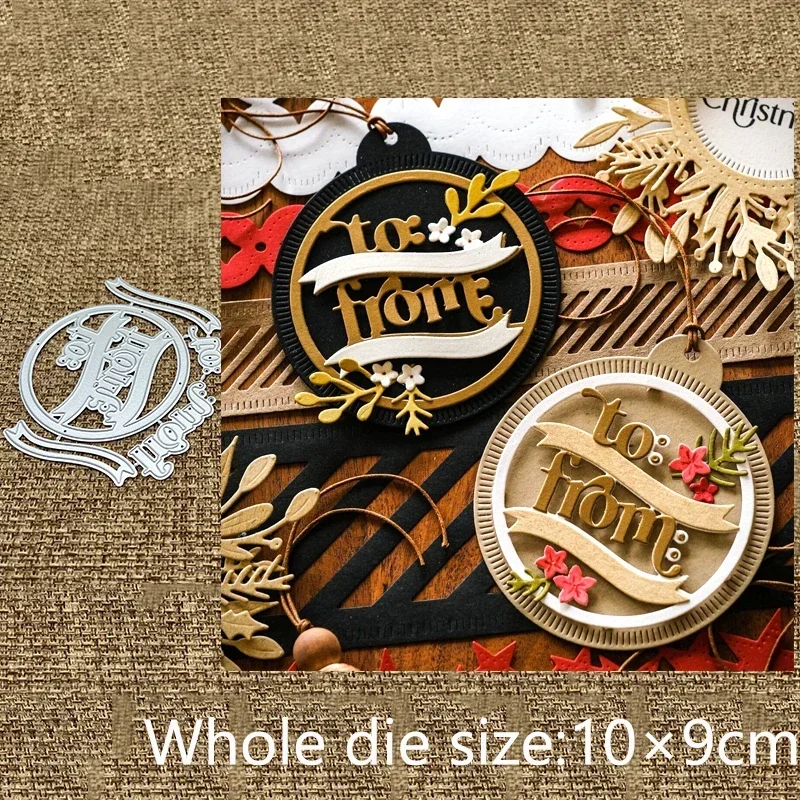

New Design Craft Metal stencil mold Cutting Dies Crimped Circle Tags Banner scrapbook die cuts Album Paper Card Craft Embossing