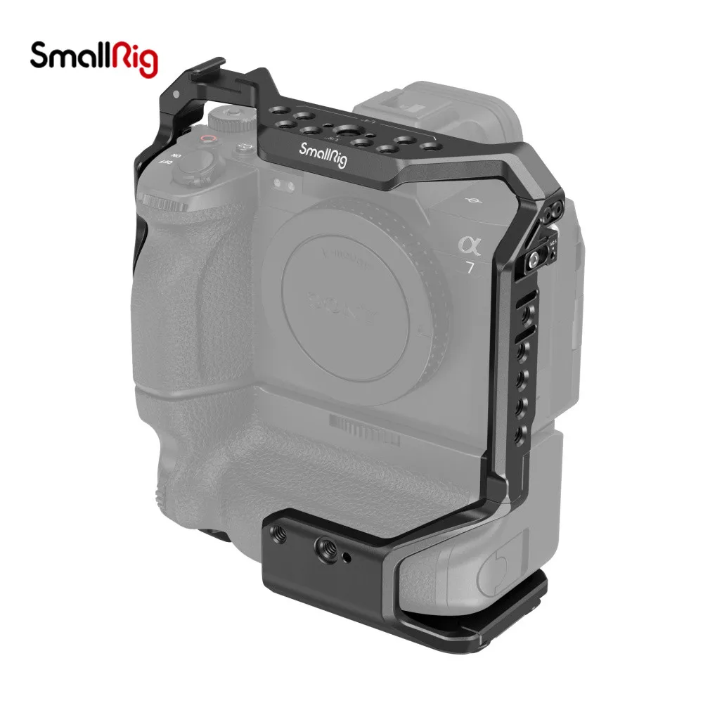 SmallRig Cage for Sony Alpha 7R V /Alpha 7 IV /Alpha 7S III /Alpha 7R IV /Alpha 1 with VG-C4EM Battery Grip 3594