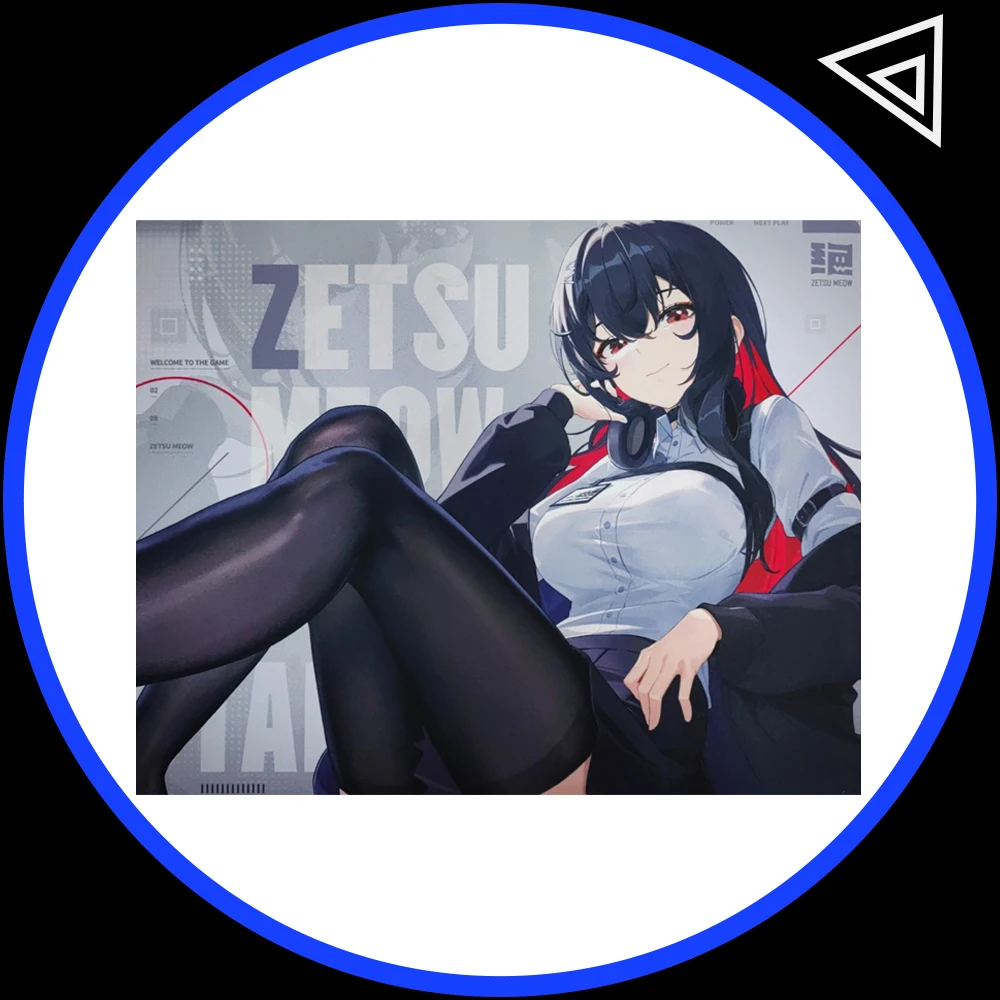 

Zetsu Meow Jue 2,0 коврик для мыши FPS Speed, мягкий, гладкий, противоскользящий, для CSGO PUGB Valorant APEX, аксессуары для ПК, подарки