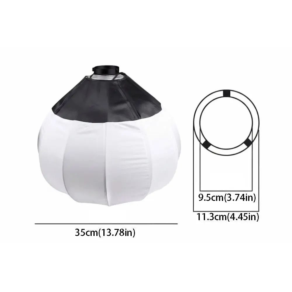 Quick Setup Softbox Ball Diffuser Bowens Mount Continuous Lighting Spherical Softbox Mount Softbox Metal Softbox - view 6