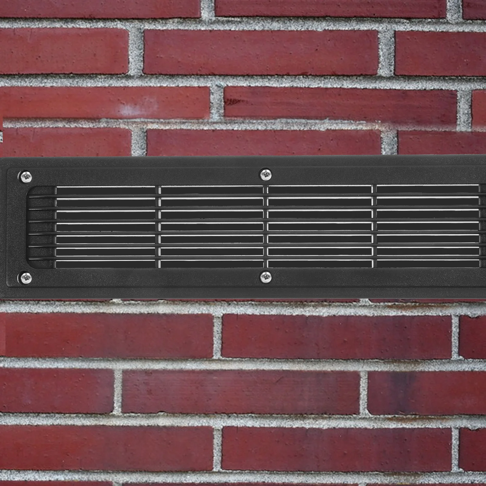 

Black Vent Cover Rectangular Plastic Air Vent for Yacht Boat Hardware Louvered Flush Airflow Ventilation Cover Floor