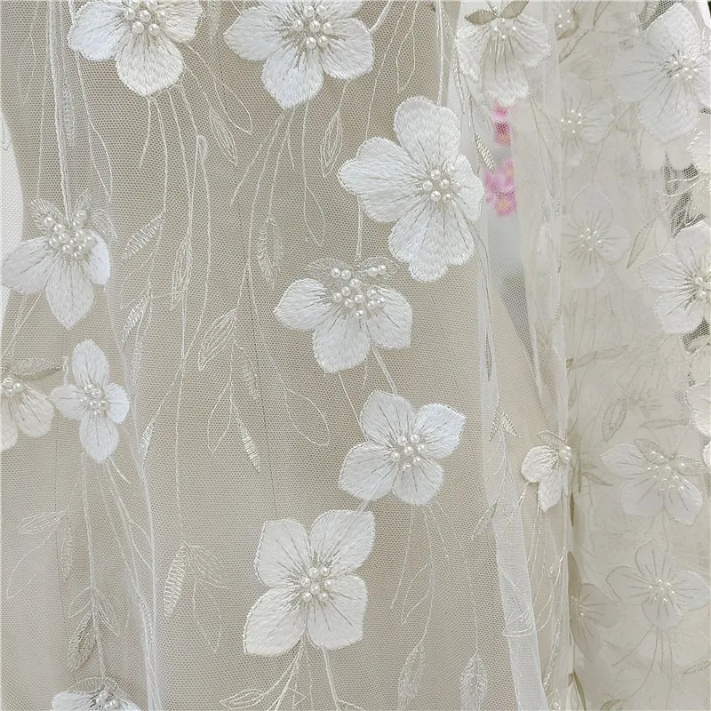 new-exquisite-bead-embroidery-fabric-wedding-dress-curtain-clothing-fabric-handmade-diy-materials-decorative-accessories