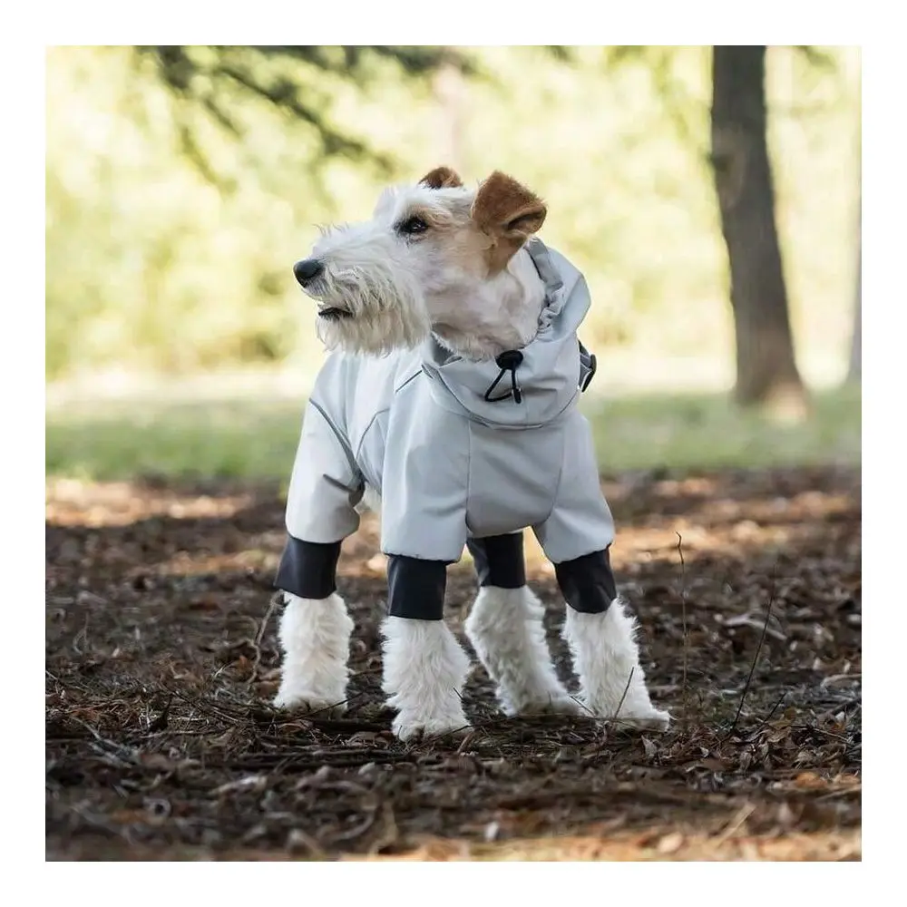 

Quality Pet Raincoat, Reflective Adjustable Collar With Leash Hole, Suitable Medium Small Dogs, Waterproof Outdoor Walking Spor