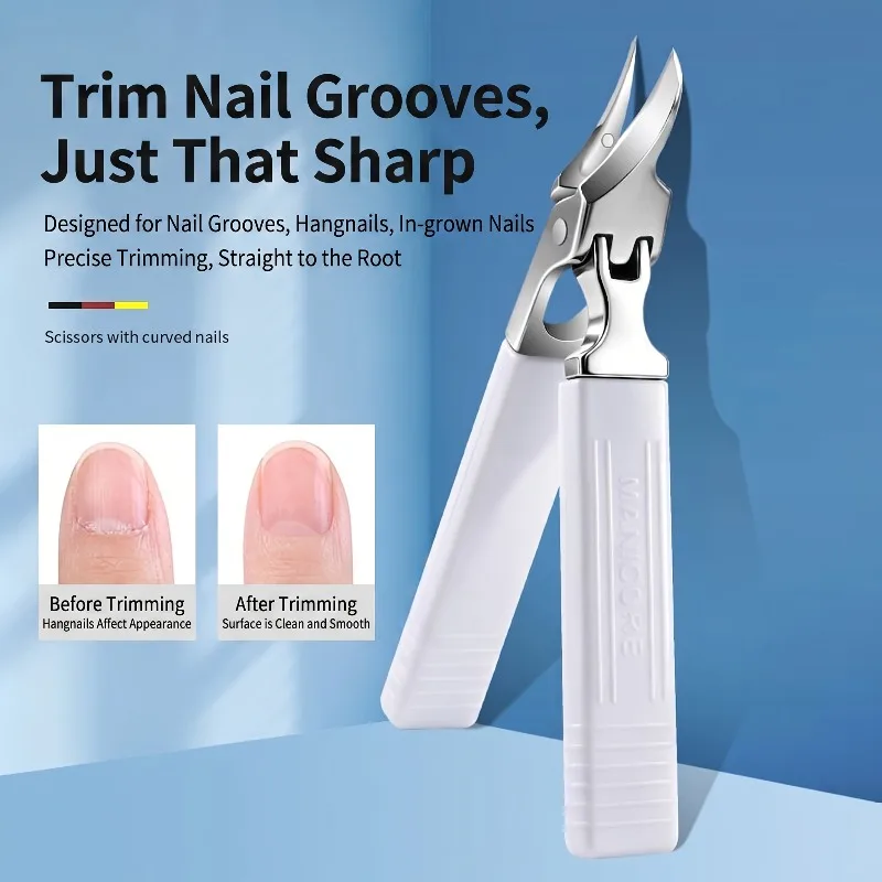 Stainless Steel Large-opening Nail Clippers, Capable of Trimming Ingrown Nails, with Sharp and Pointed Tips