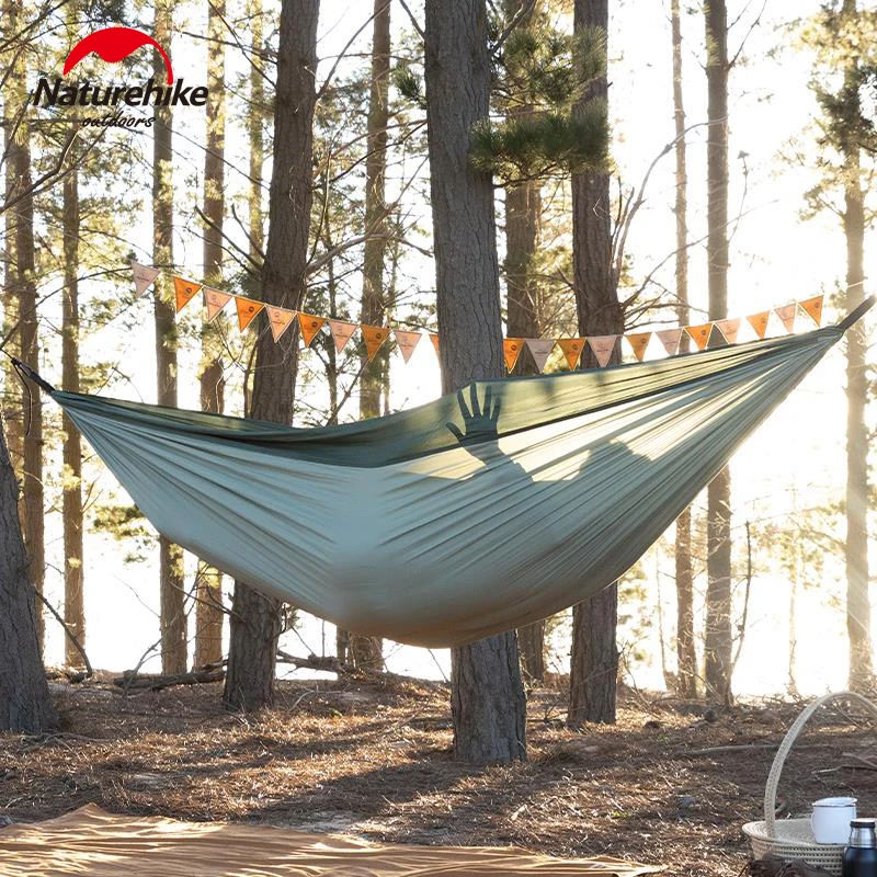 

Naturehike Ultralight Hammock Swing Outdoor Forest Camping Hanging Bed Single Double Anti Rollover Portable 600g Bearing 200kg