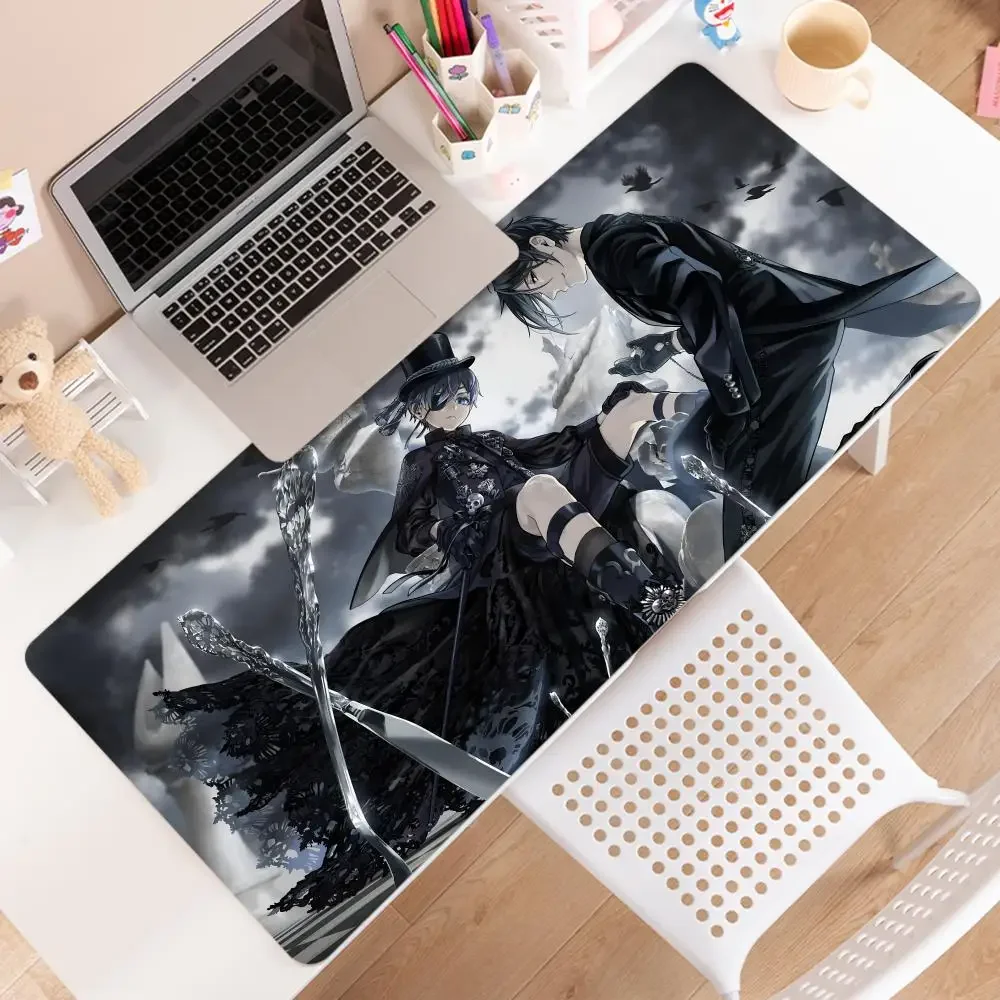 Anime Black Butler Mousepad Large Gaming Mouse Pad LockEdge Thickened Computer Keyboard Table Desk Mat