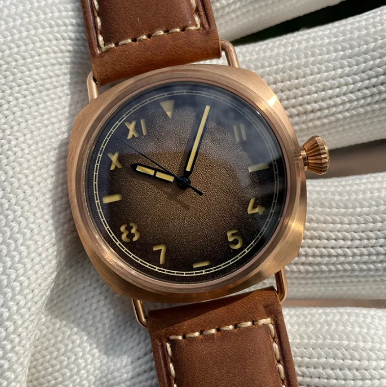 

Мужские автоматические часы STEELDIVE Pilot, 42 мм, бронзовые, механические, водонепроницаемые, 20ATM, с люминесцентным сапфировым стеклом C3, NH35, спортивные