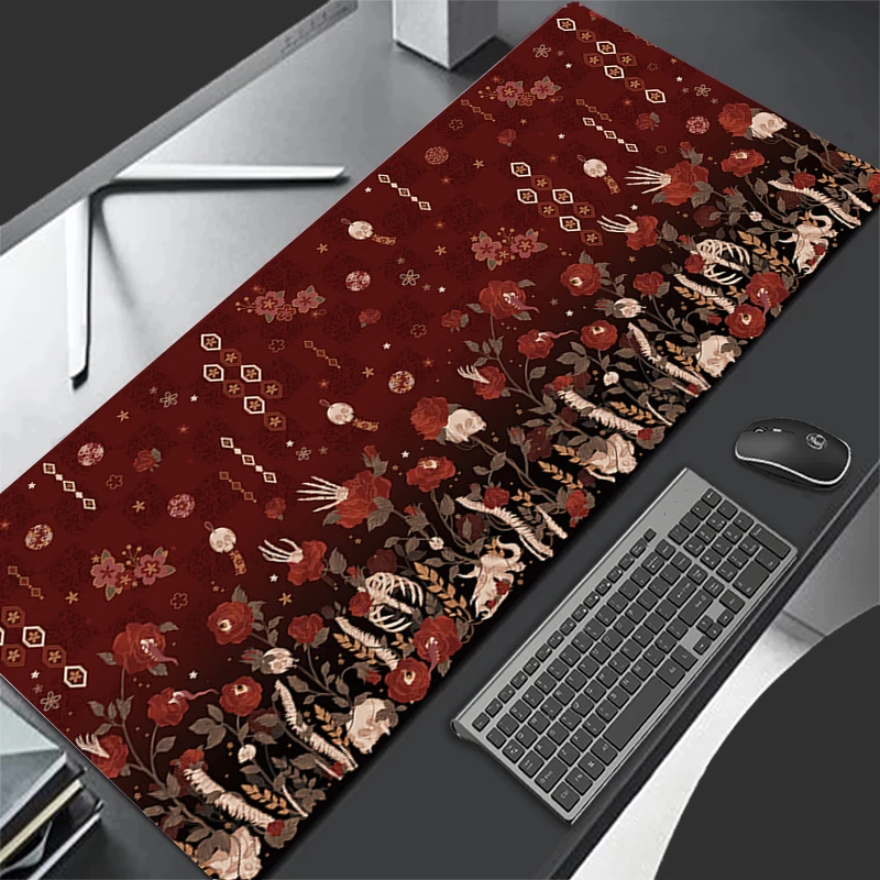 

XXL Mousepad Devil Oni Mask Gaming Mouse Pad Office Desk Cushion Computer Accessories Keyboard Table Mat Mousepad Laptop Cushion