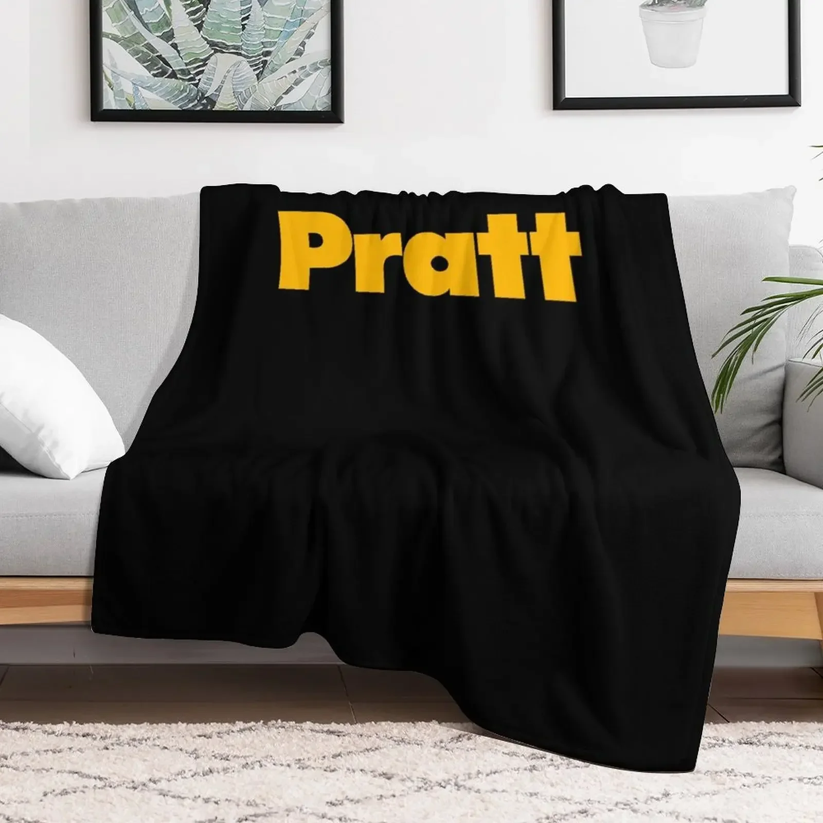 BEST SELLER - Pratt Institute Logo Merchandise Essential Throw Blanket bed plaid Soft Plaid sofa bed Thins Blankets