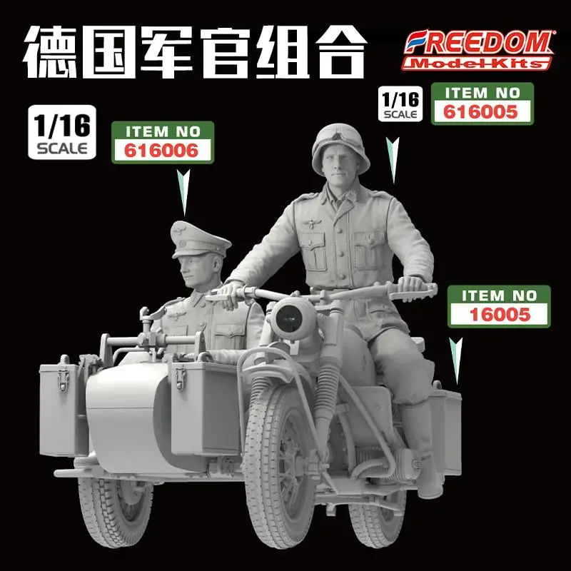 FREEDOM 616006 1/16 Scale Officer For Side Car 1942  Model Kit