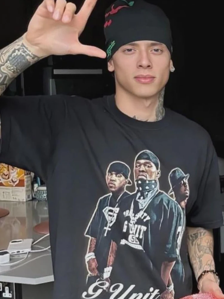 

25AW CentralCee Retro American Street Sle Pure Cotton ort Sve Футболка ex Faionable High Street Brand C2Kayou