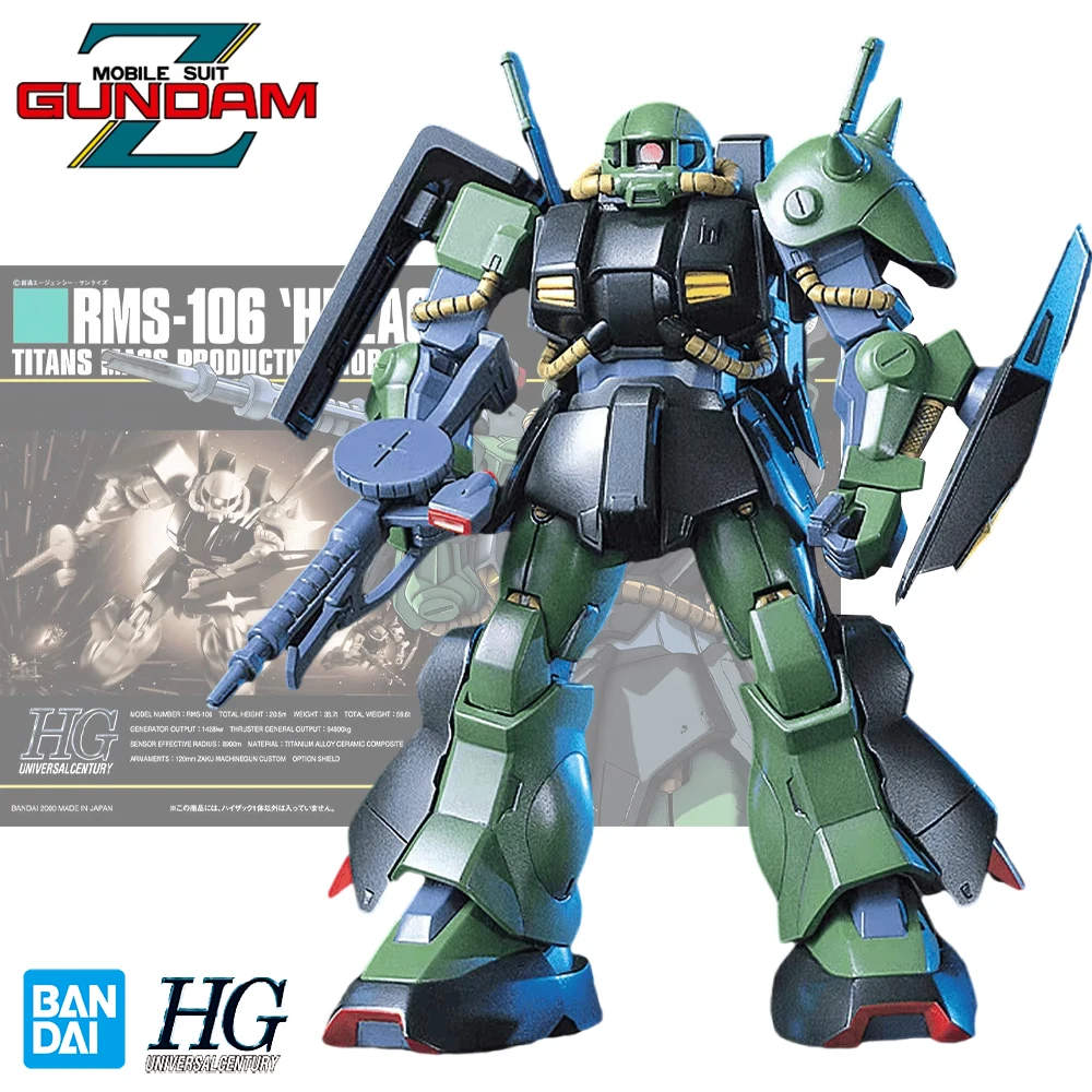 

Оригинальная фигурка Bandai GUNDAM HGUC 1/144 дюйма, экшн-фигурка, сборная игрушка, Коллекционная модель, игрушка, подарки