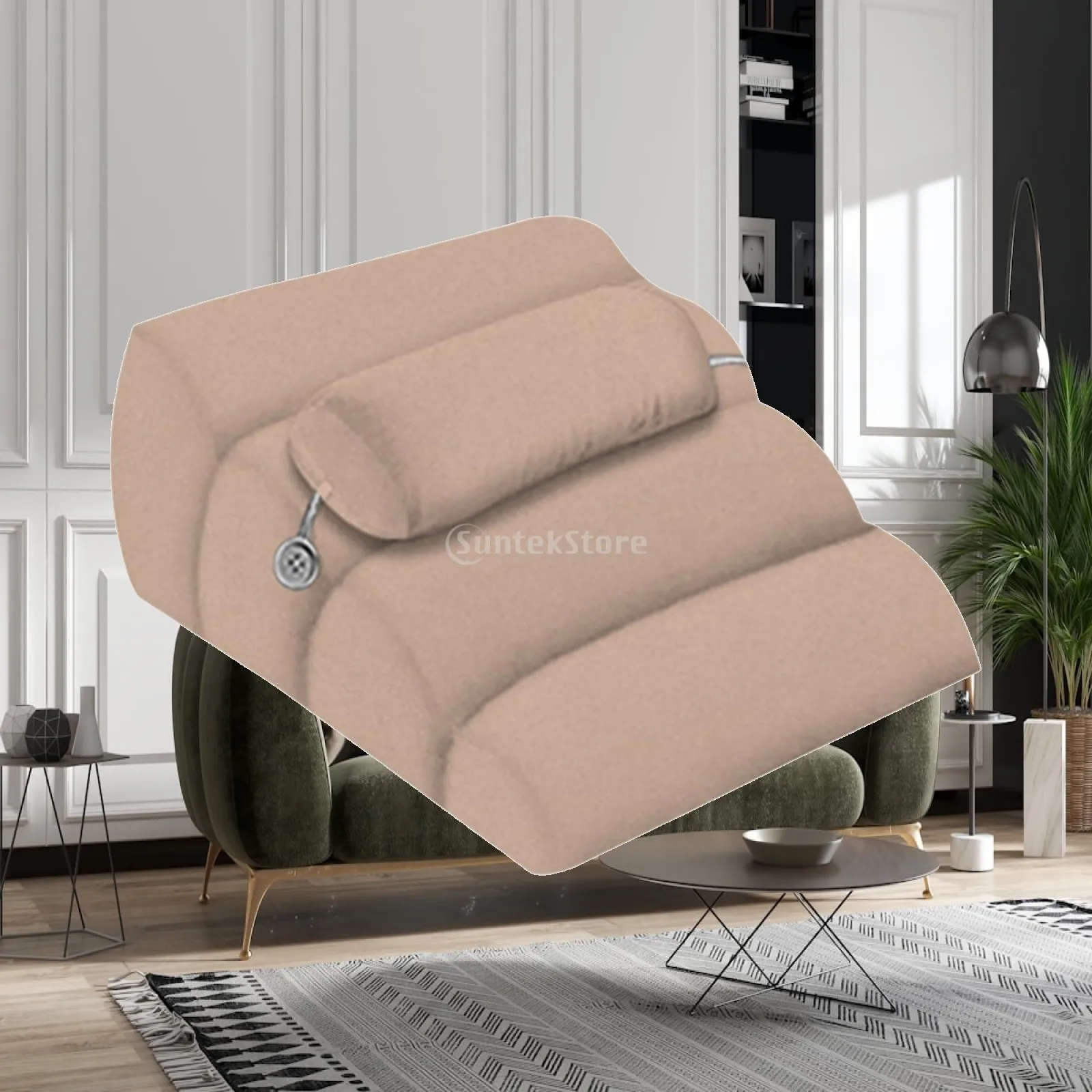 Wedge Pillow Ergonomic Cushion Portable AntiSlip Bottom Bed Triangle Pillow for Bed Reading Relaxing Home Adults Sofa Working