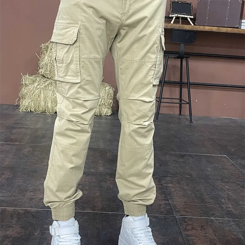 

Men's Slim Fit Casual Pants Spring Autumn Trendy Camouflage Loose Leggings Workwear Trousers Faionable Elastic Fiber