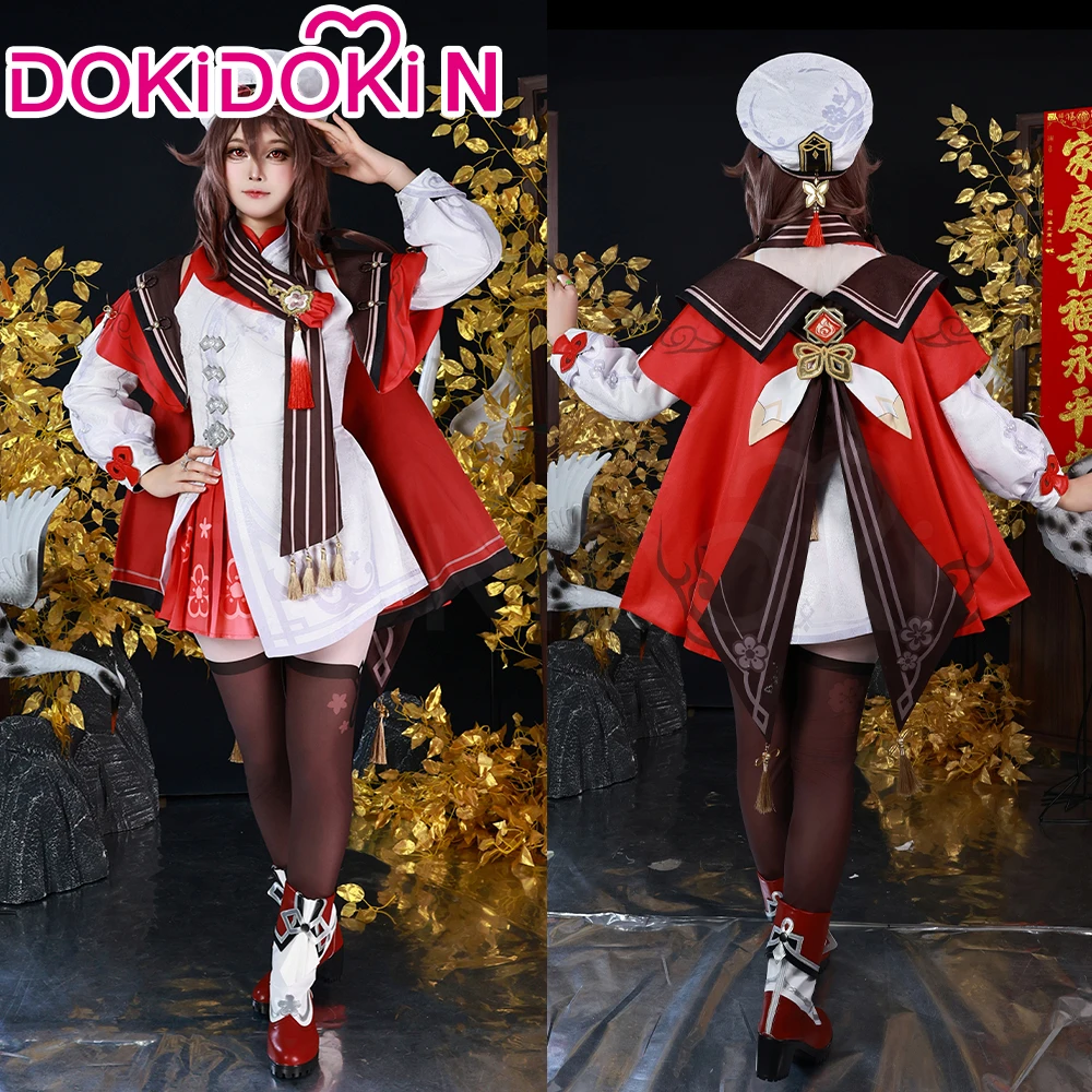 【Jan. Limited 5%OFF】Hutao Xiangling Cosplay Costume Game Genshin Impact【XS-3XL】DokiDoki-N New Skin Cherries Snow-Laden Plus Size