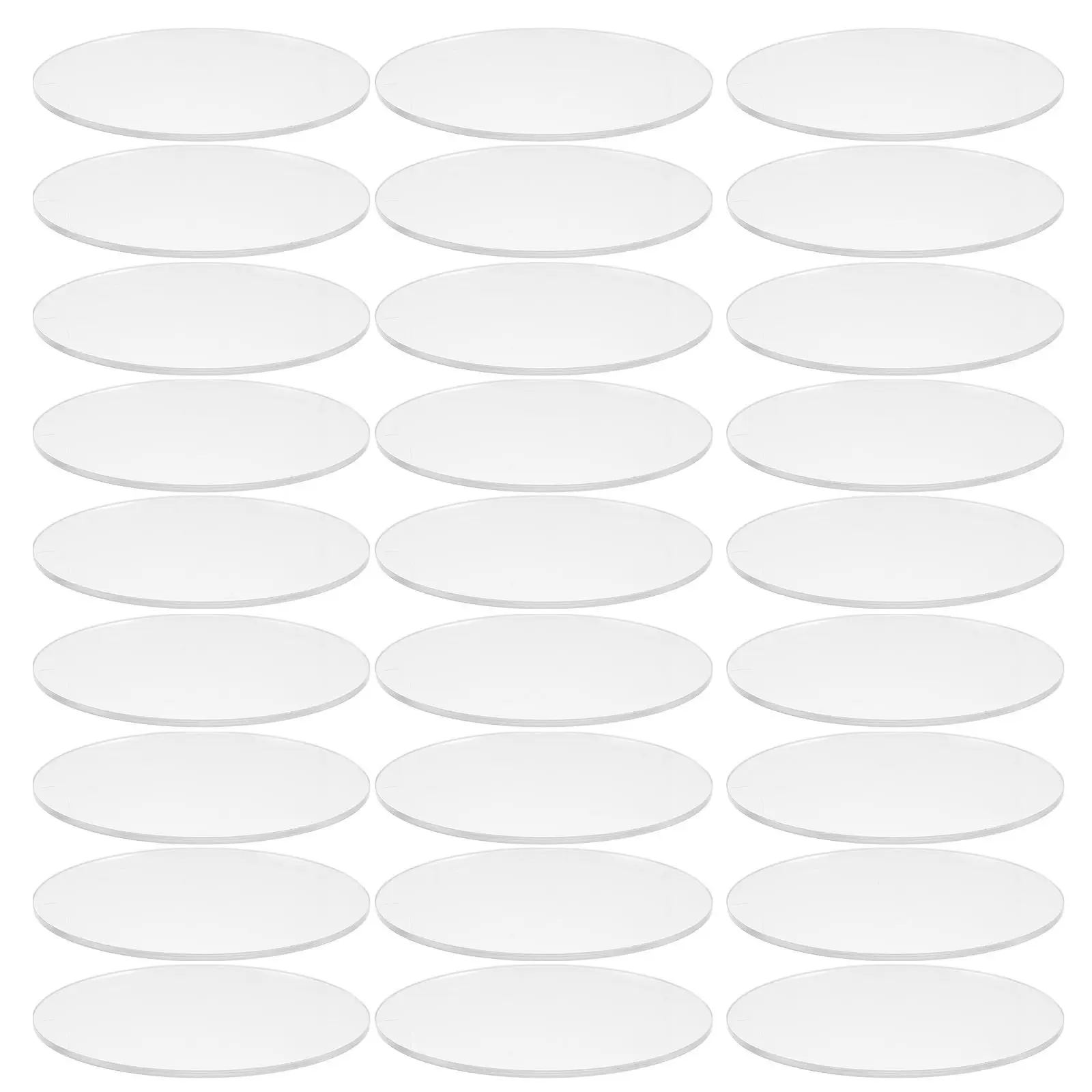 

50Pcs Round Spotlight Lens Cover Acrylic Transparent 4Cm Downlight Ceiling Light Shade Replacement Bathroom Ceiling Light Cover