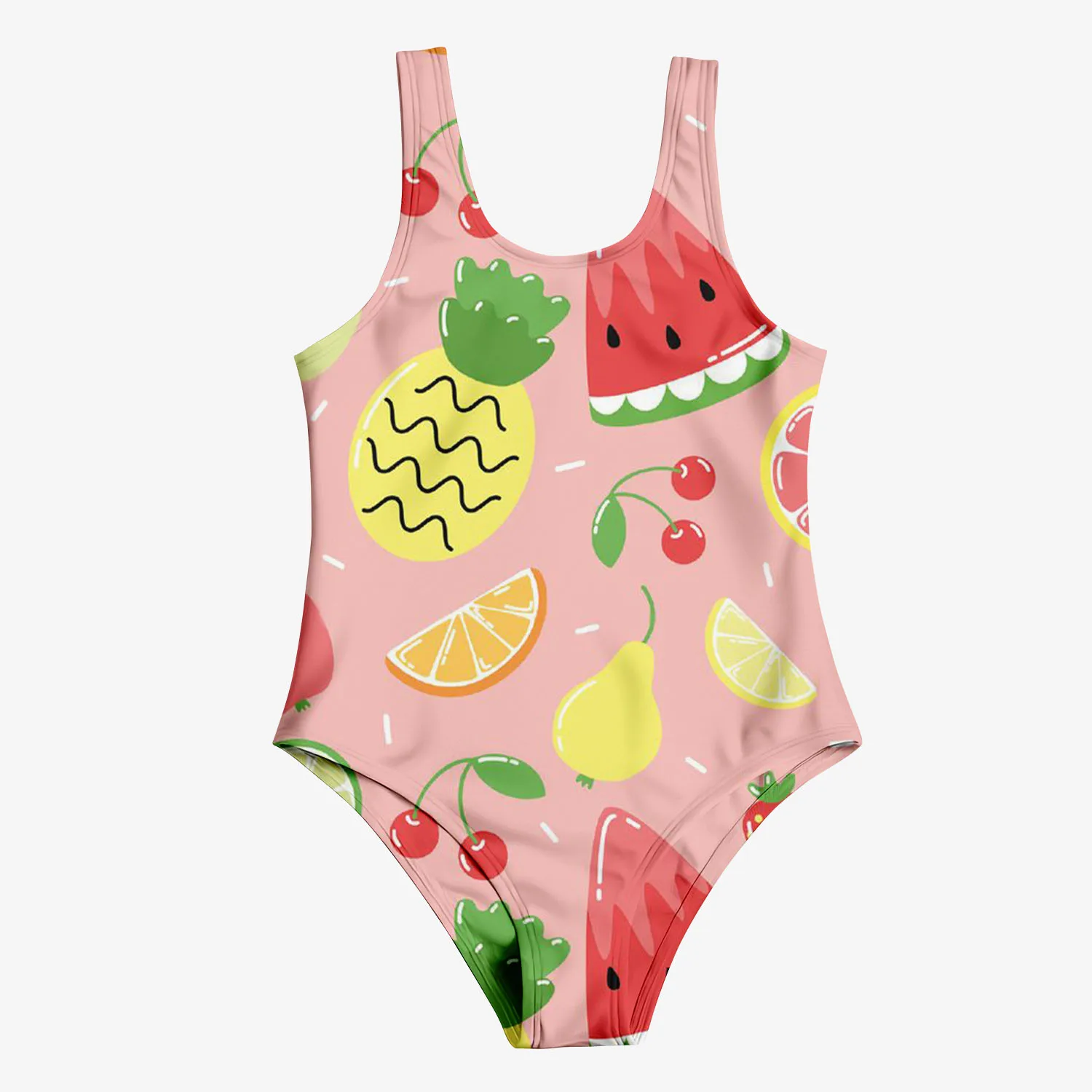 MINISO\'s New Fashionable Children\'s Swimsuit Cute 3D Printed Girl\'s Swimsuit Cartoon Trendy Beach Party Vacation Comfortable