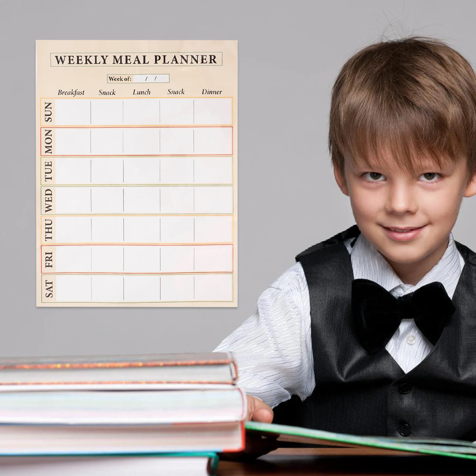 

Weekly Plan Whiteboard Stickers Dry Erase Menu Meal Planner Decals Dinner Erasable Kitchen