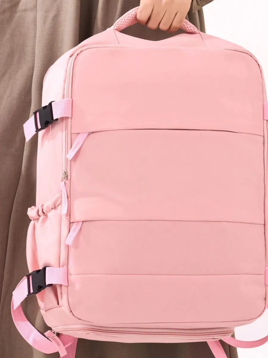 Mochila de Viagem para Negócios, Grande Capacidade, Bolsa para Calçados, Estilo Casual Feminino, Mochila Simples e de Lazer p...