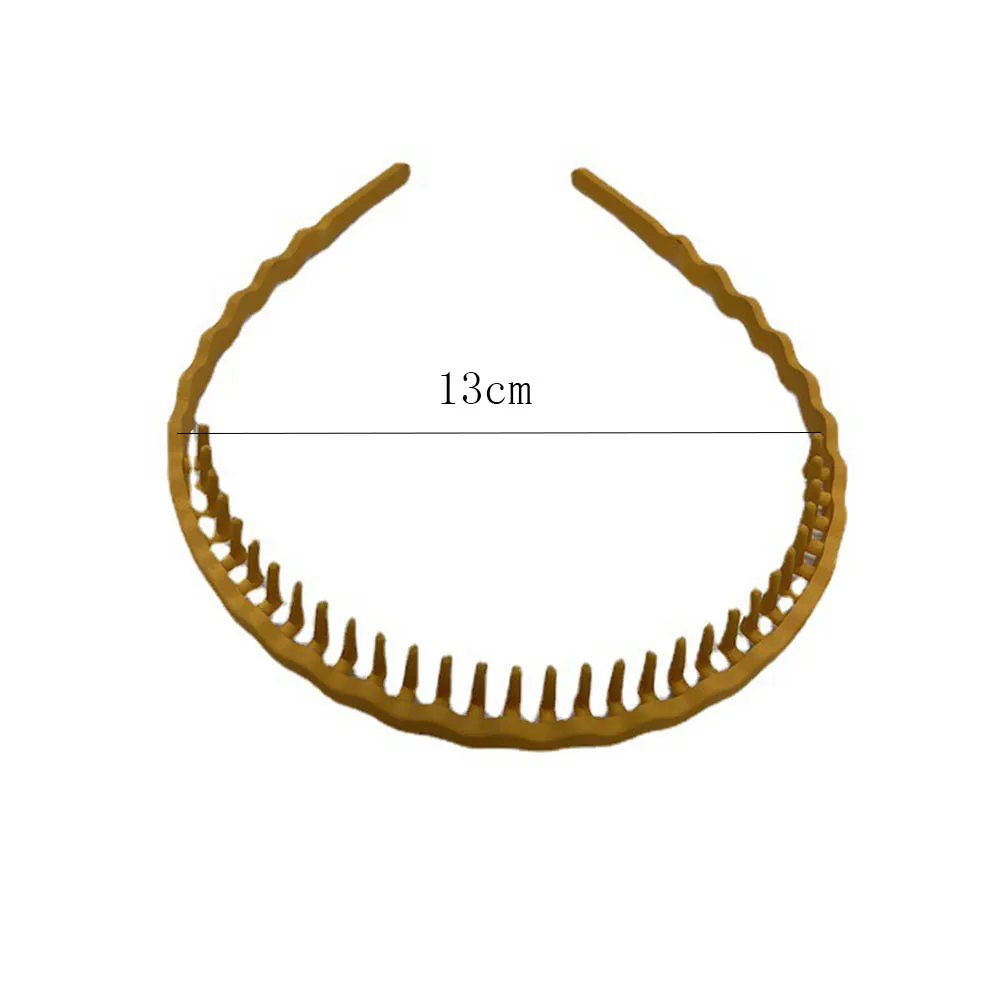 Women Simple Colorful Matte Toothed Hairbands Broken Hair Finishing Headband Outdoor Hair Hoop Headwear Fashion Hair Accessories