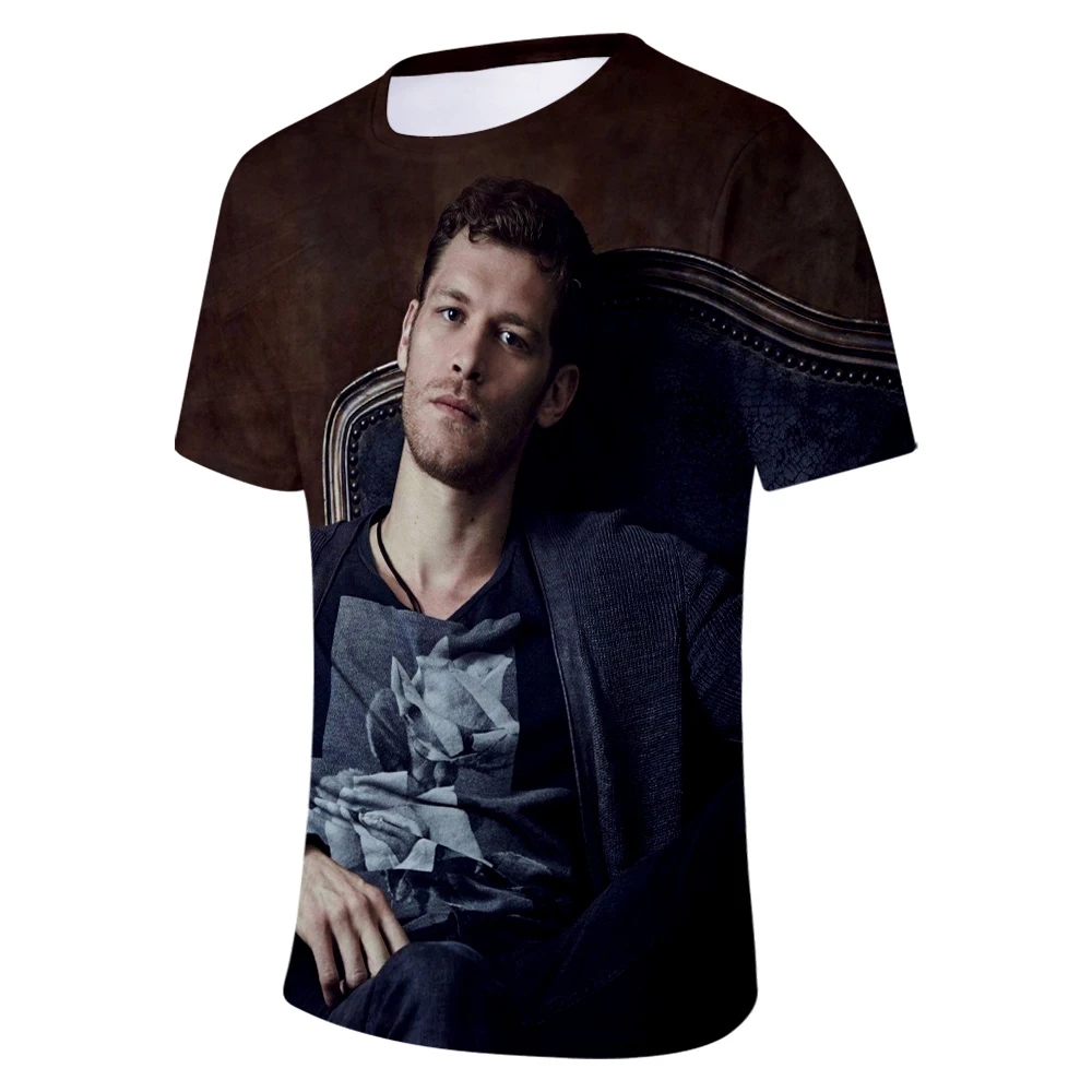 TV Series The Vampire Diaries Niklaus Mikaelson T-shirt Men/Women Summer Casual T Shirt Short Sleeve Clothes