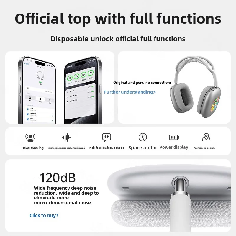 Neue kabellose Bluetooth-Kopfhörer der 2. Generation mit LED-Anzeige, Over-Ear-Headset mit