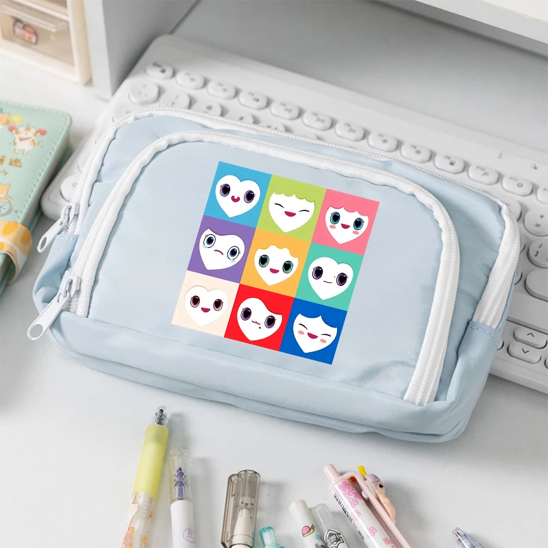 TWICE Pencil Case Kpop Idols Cartoon Character Printed Pen Pouch Portable Student Stationery Storage Bag Back To School Gifts - view 4