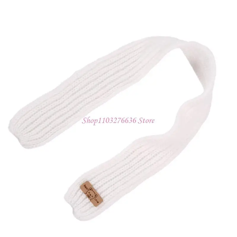 R6FD ملابس الدب القطيفة سترة/وشاح عصرية للأطفال دمية دب محشوة مقاس 12 بوصة