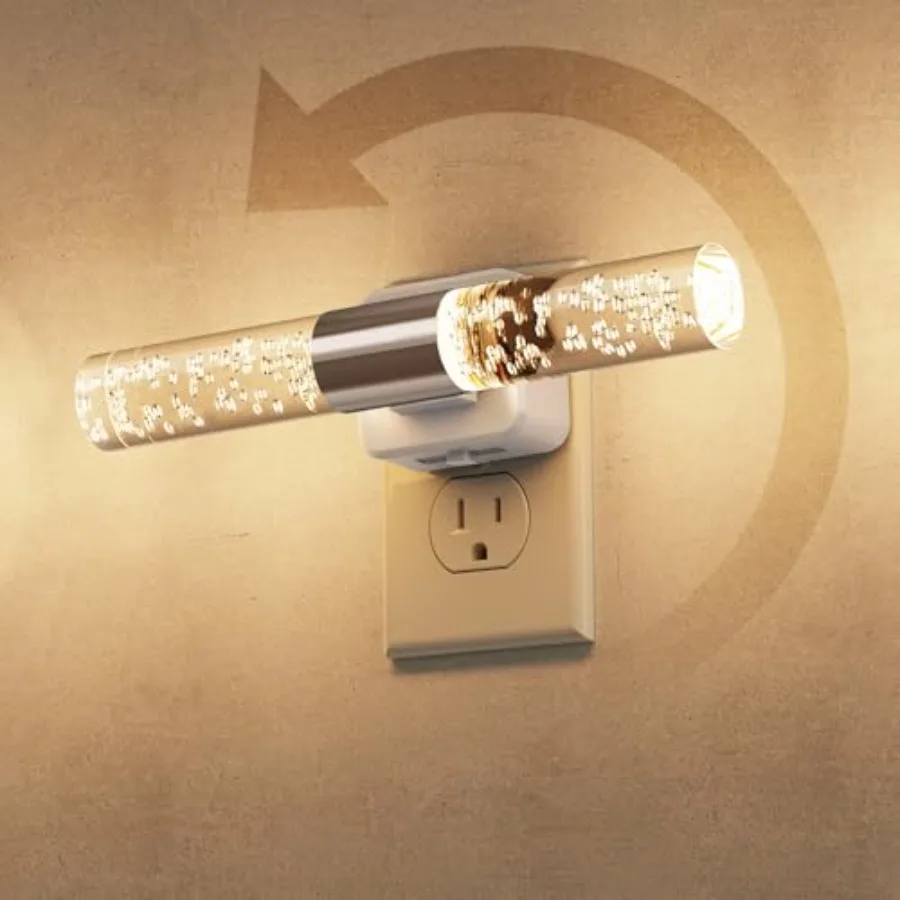 

Night Light Night Lights Plug into Wall 80° Rotating Auto Light Sensor Dimmable 00LM Soft White 3000K Wall Sconce-Style Design