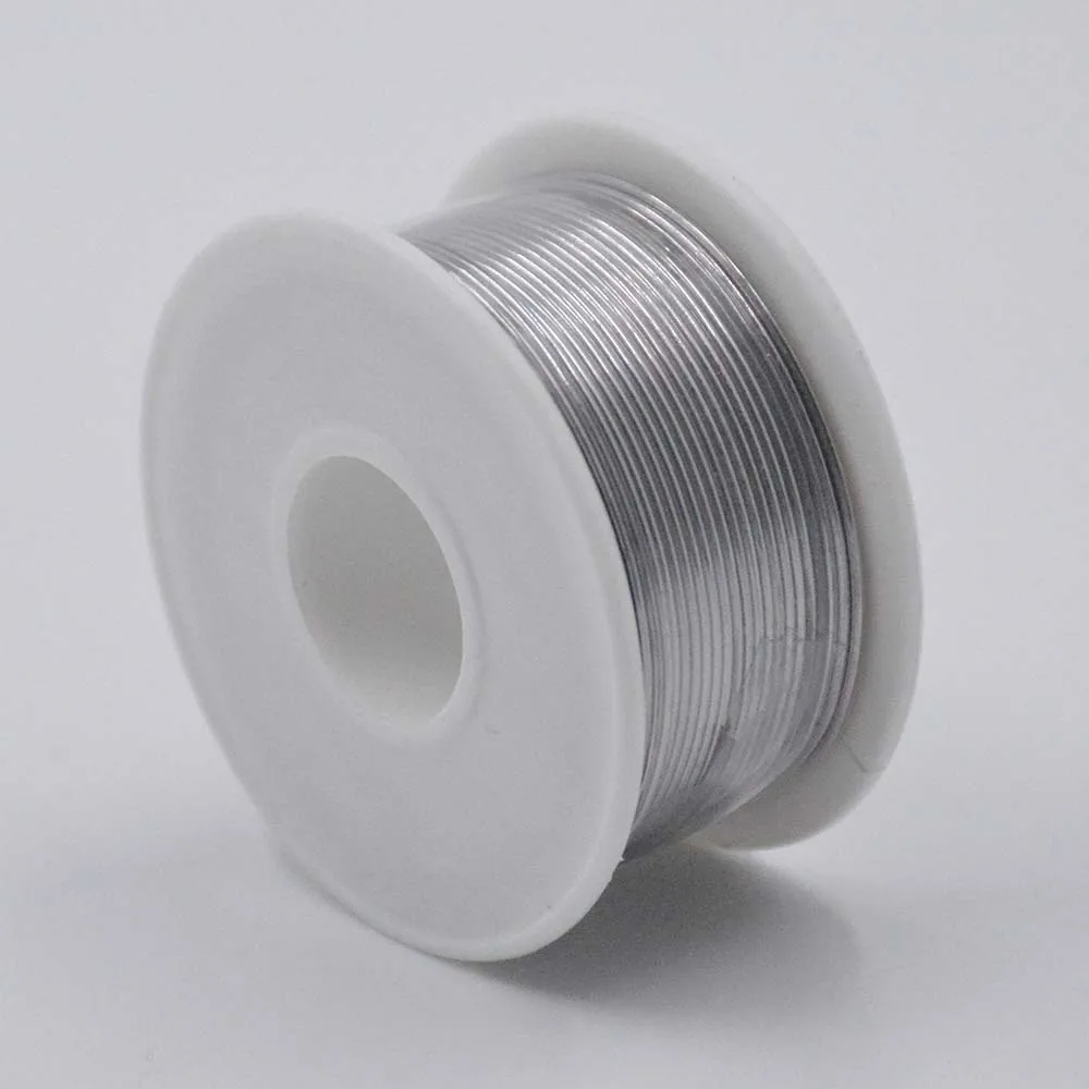 10 جرام 100 جرام سلك لحام مختلط القصدير الصنوبري الأساسية تدفق 2.0% ضياء 0.8/1/1.2/1.8 مللي متر سلك لحام غير نظيف لحام كهربائي