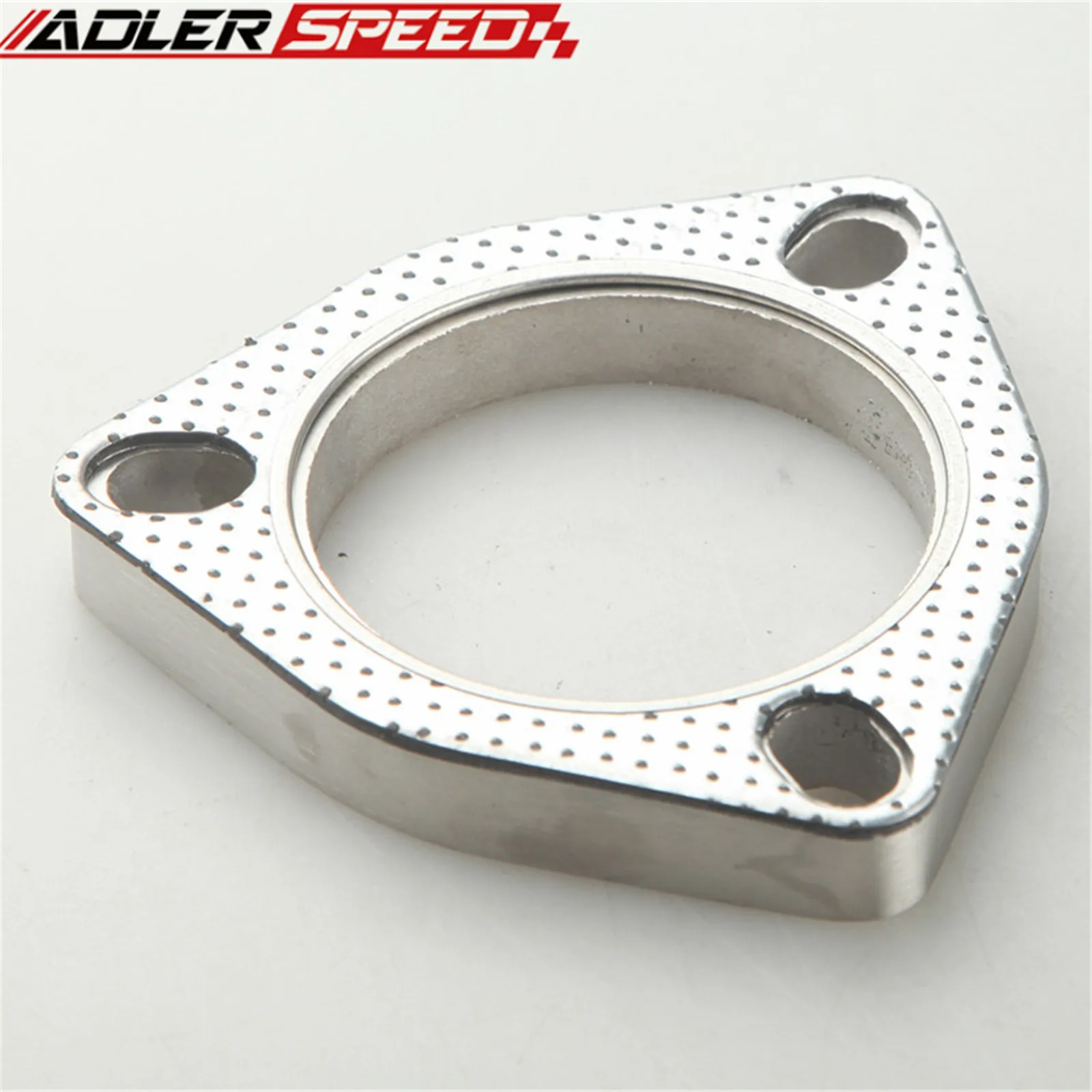 2.5 Inch 3 Bolt Stainless Steel Flange & Gasket Adapter Turbo Exhaust Downpipe