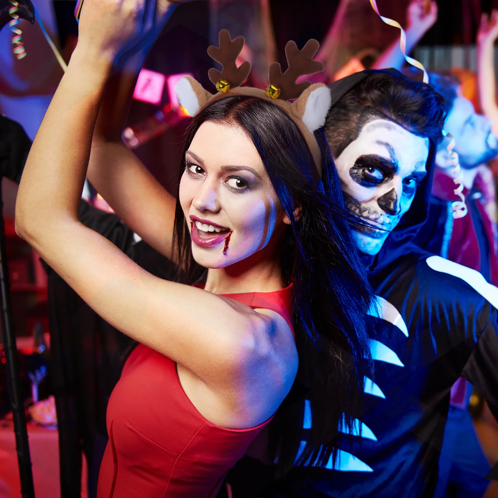 

Festive Animal Theme Party Headband - Reindeer Antler Costume Accessory for Kids - Comfortable Reusable Headwear for Dance