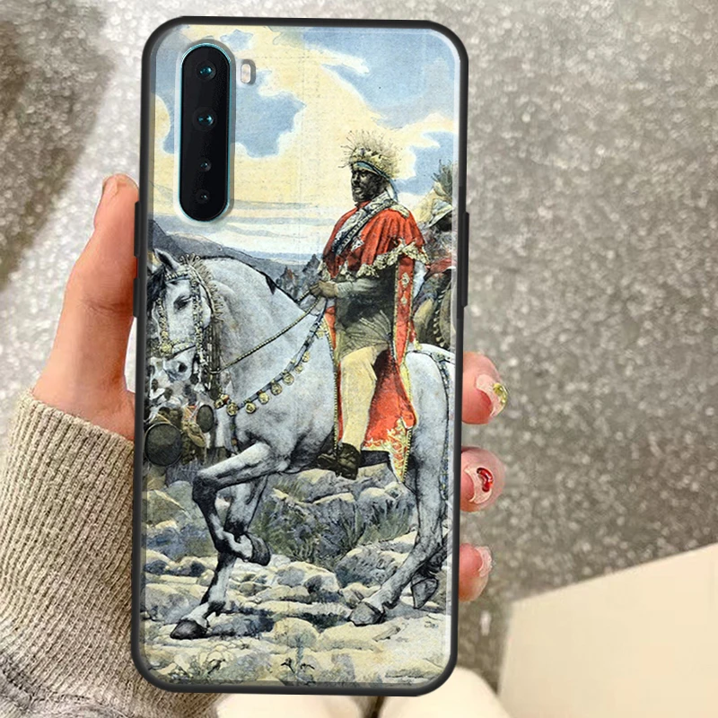 Emperor Menelik II of Ethiopia Case For OnePlus 11 10 9 Pro 8T 9RT 10T Ace OnePlus Nord N10 N100 N20 2T CE 2 Lite Cover