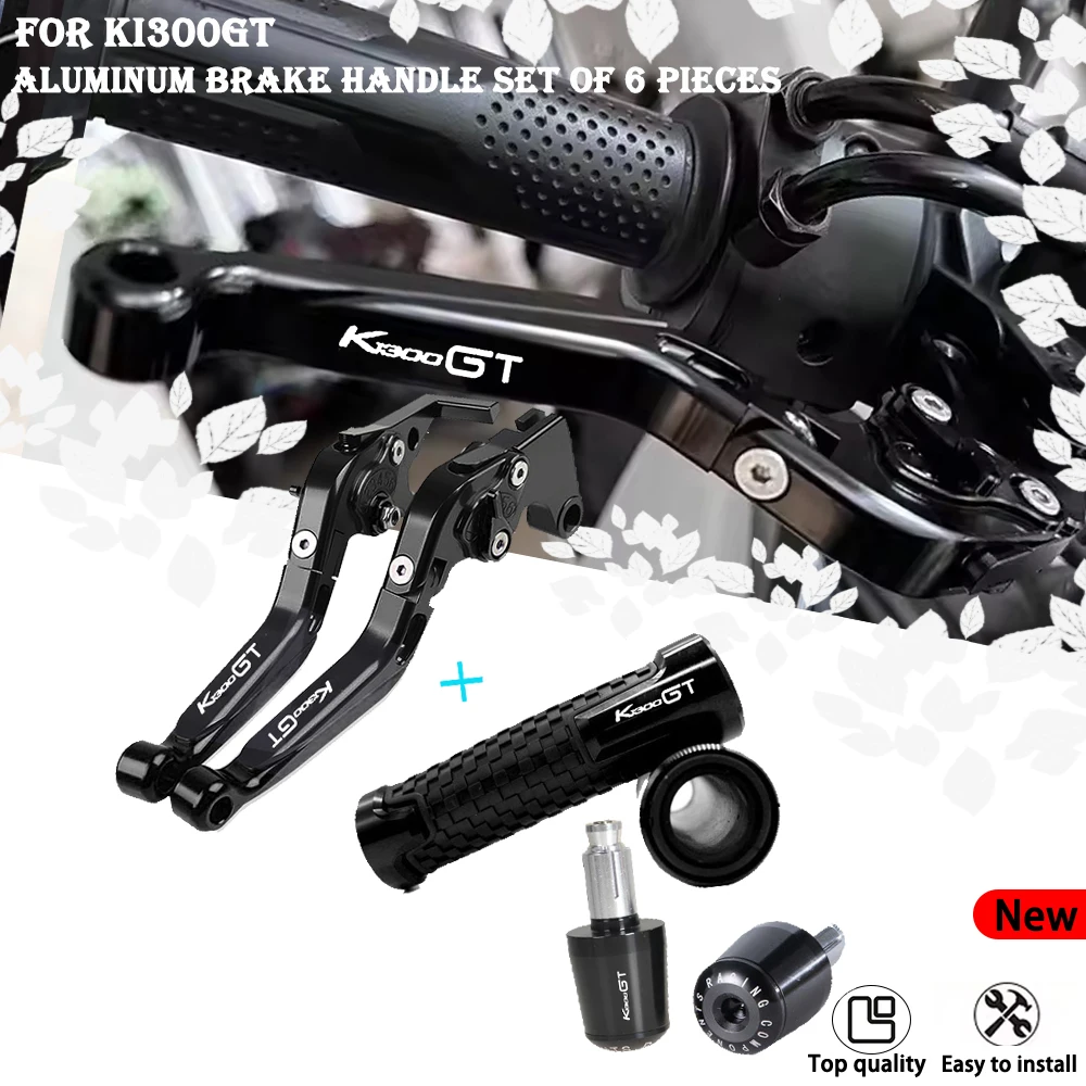For K1300GT K1300 K 1300GT 2009 - 2016 Brake Clutch Levers Handlebar Grip Folding Extendable Brake Lever Set Handle Grips.
