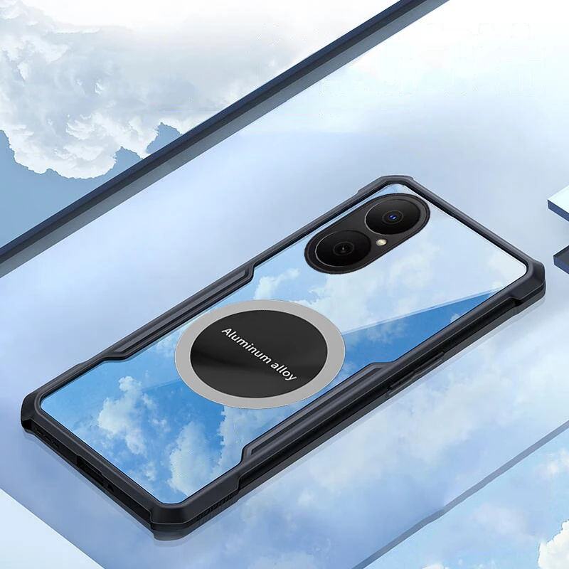 

For Huawei Nova Y73 Cover Magnetic Heat Dissipation Airbag Shockproof Hard Shell For Huawei Nova Y73 Clear Phone Case