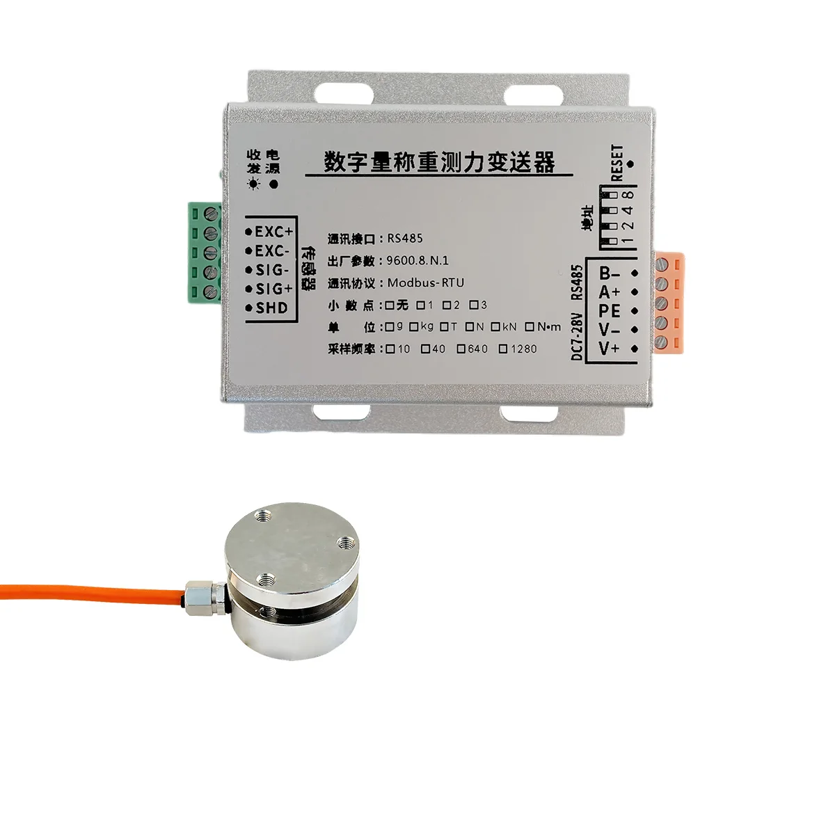 

Миниатюрный датчик нагрузки с цифровым преобразователем RS485, выходом Modbus-RTU, высокоточный датчик давления 500 кг, 1000 кг, 2000 кг