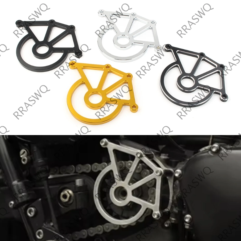 Cubierta protectora de cadena de piñón delantero, lado derecho para Triumph America Hinkley Bonneville T100 SE Thruxton 900 Scrambler Speedmaster