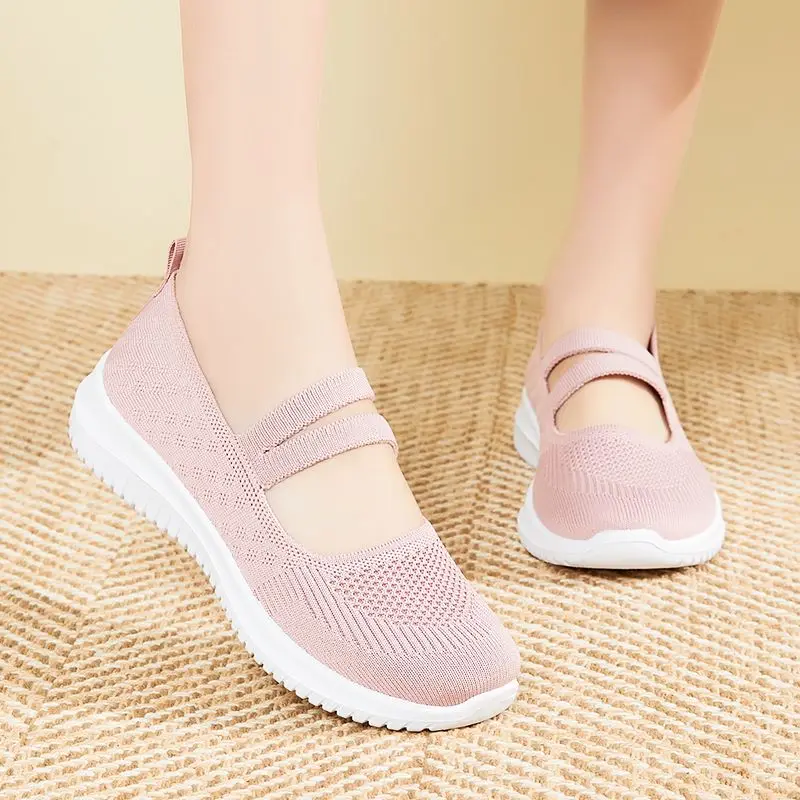 Sepatu wanita, sepatu wanita nyaman, sepatu sol lembut, sepatu datar anti selip, mulut rendah, satu kaki