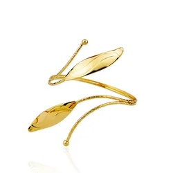 Bohemian Tassel Pendants Charm Upper Bracelet Arm Chain Metal Hollow Out Leaf Pattern Retro Arm Cuff Bangle Body Bracelets