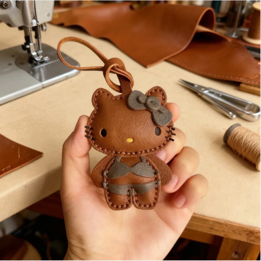 لطيف أسود بولي PU رائعة مرحبا كيتي حقيبة الكرتون الراقية على ظهره المفاتيح الهاتف فتاة هدية اليابانية دمية دمية المرأة هدية #2