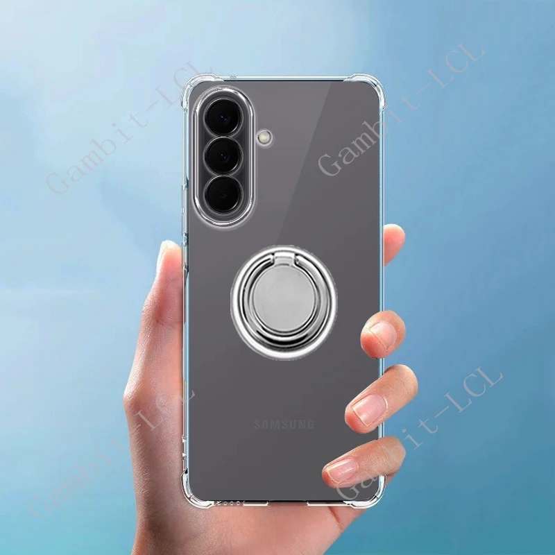 For Samsung Galaxy A37 A57 5G GalaxyA37 SM-A376E SM-A376B SM-A576B Back Ring Holder Bracket Phone Case Smartphone TPU Soft Cover