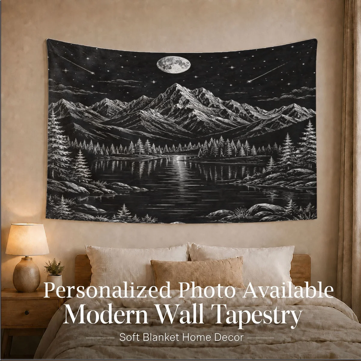 Customized Tapestry, Can Be Personalized with Various Images, Suitable for Girls, Boys, Adults, Valentine's Day Gifts, Lightweight, Soft, Comfortable, Suitable for Bed, Sofa, Camping, Travel - Keeps You Warm in All Sea