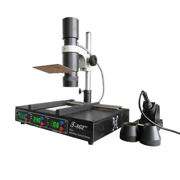 New PuHui T-862++ hot air bga soldering desoldering rework station