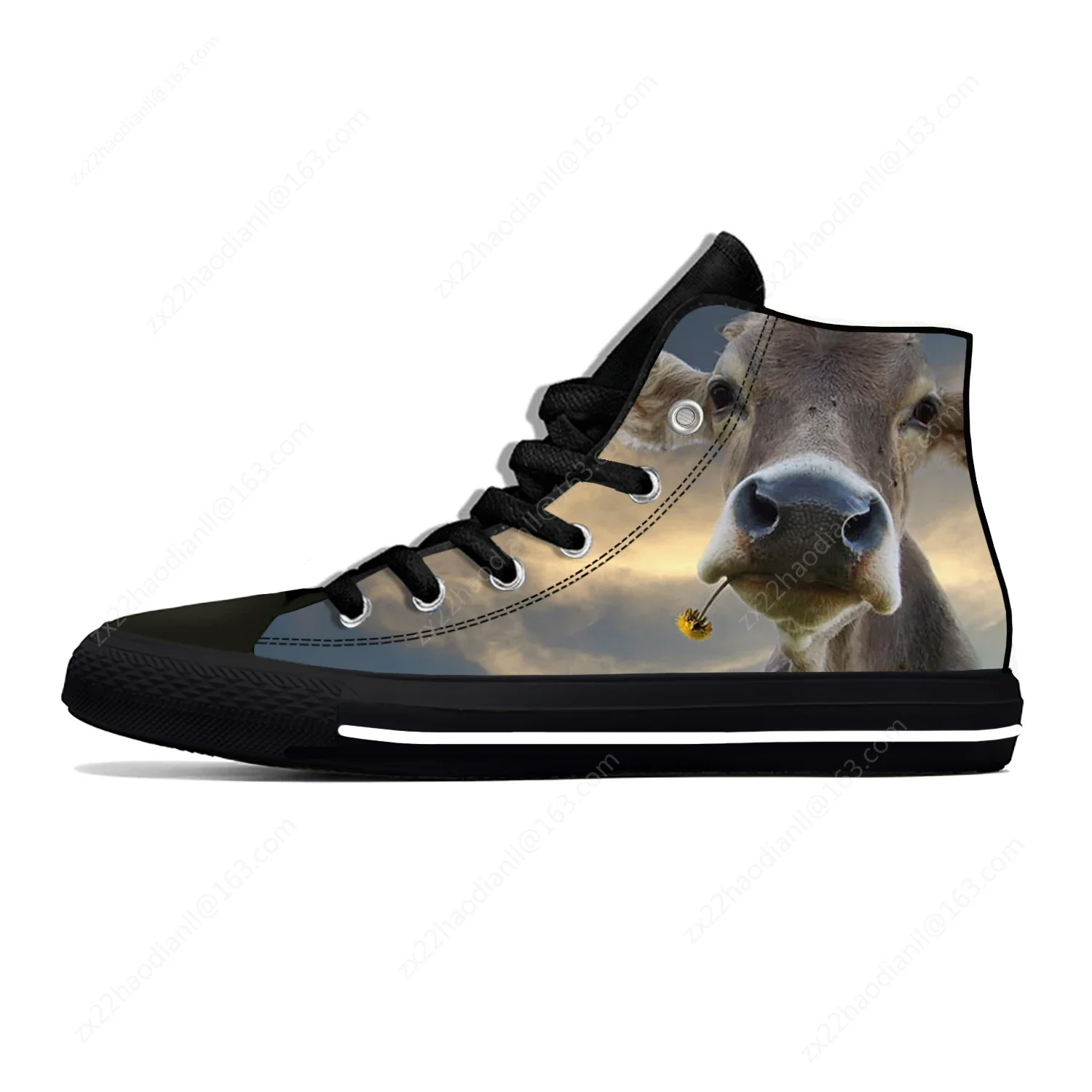 Funny Animals Pattern Lightweight Cloth 3D Print Cool Hot Fashion High Top Canvas Shoes Mens Womens Casual Breathable Sneakers