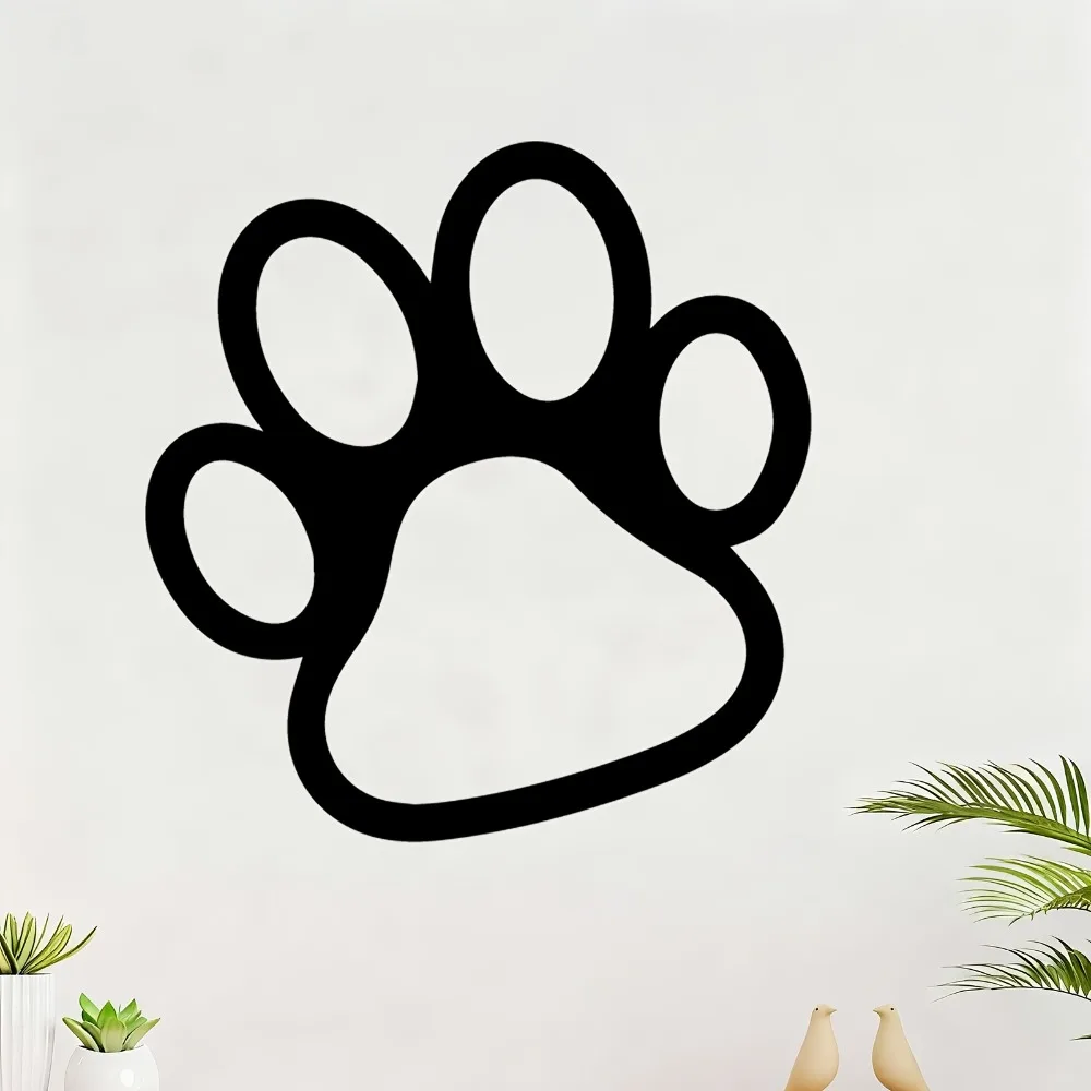 Hundepfoten-Metall-Wandskulptur, Eisen-Haustier-Kunstdekoration, Perfektes Wandbehang-Geschenk für Tierbesitzer