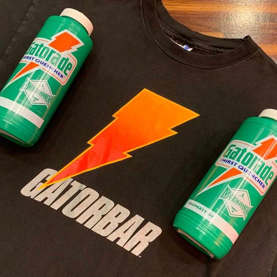 Camiseta Gatorade con cuello redondo y estampado de letras relámpago, diseñador hecho de algodón puro de alta calidad, Harajuku, Unisex, verano 2025