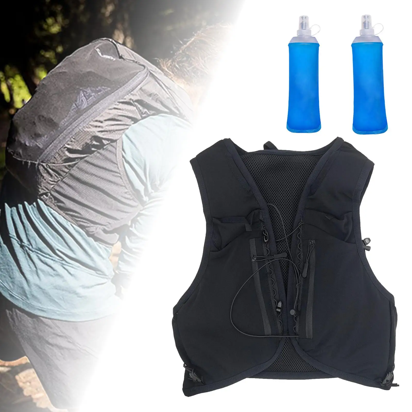 Hydration Vest Lightweight Hydration Pack for Running Climbing Pouch Jogging Running Vest Multiple Pockets Outdoor Sport Bag